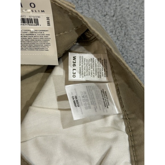 New Lucky Brand 410 Athletic Slim Men's 38x30 5 Pocket Stretch Pants *READ - Picture 12 of 15